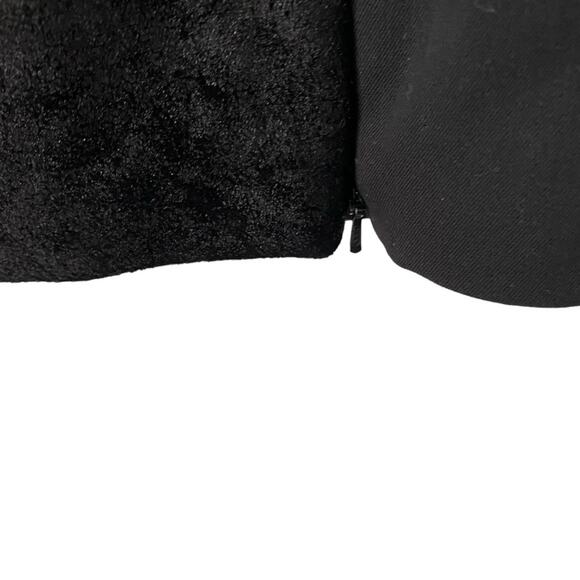 Black Halo Crushed Velvet Square Neck NWTs size 2 Sheath Straight Dress - Picture 6 of 8